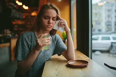 Müde Getränk Cafe Ekel
