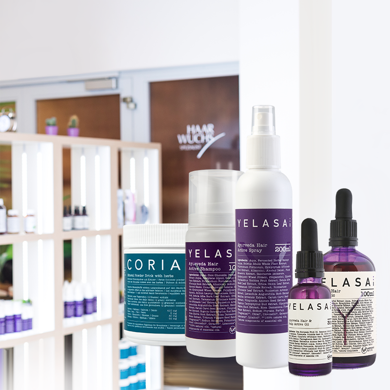 Produktset bei beginnendem Haarausfall für kurze Haare