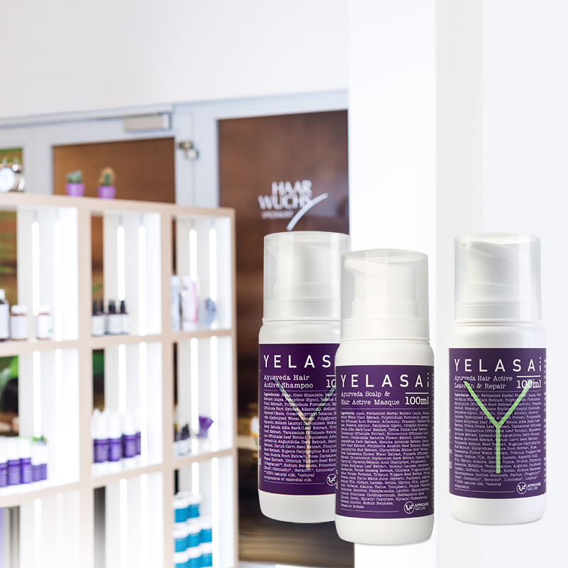 Produktset nach dem Sonnenbad für lange Haare