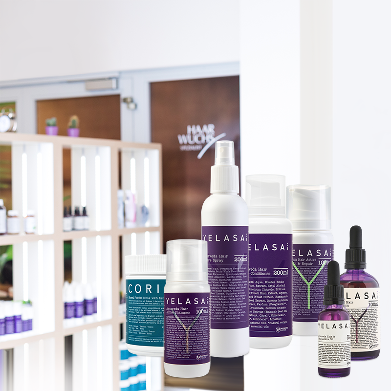 Produktset für schöne Haare und vitale Kopfhaut