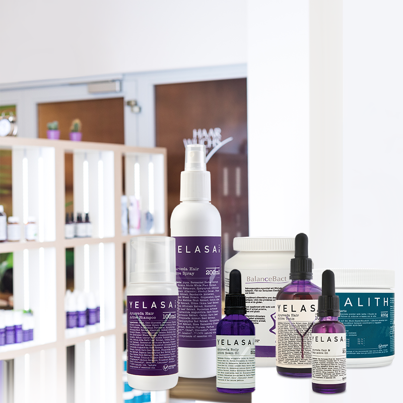 Produktset kreisrunder Haarausfall für kurze Haare