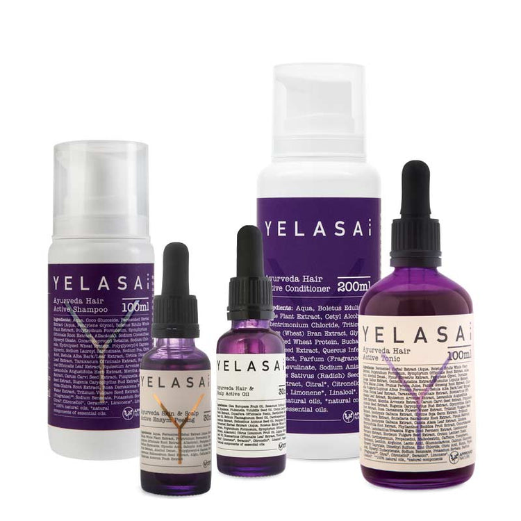 Haarpflege Set bei Geheimratsecken für Lange Haare von Yelasai