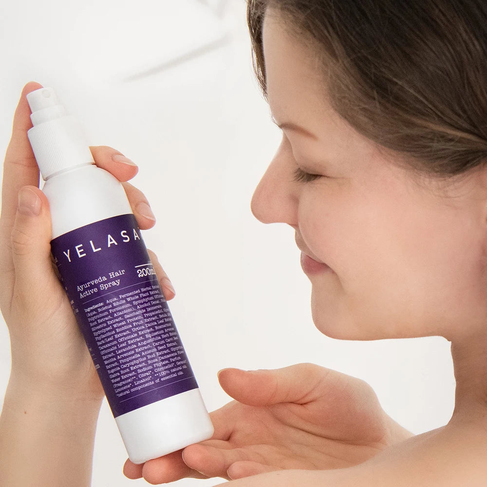 yelasai spray haare active ayurveda haarwuchs hilfe haarausfall frau mann kind