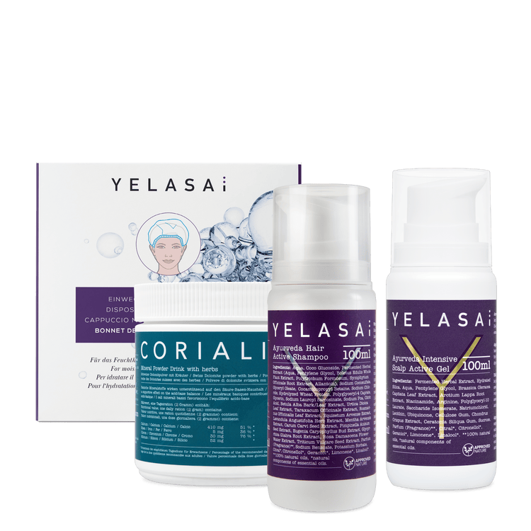 Haarpflege Set auch bei stark schwitzender Kopfhaut – kurze Haare - YELASAI