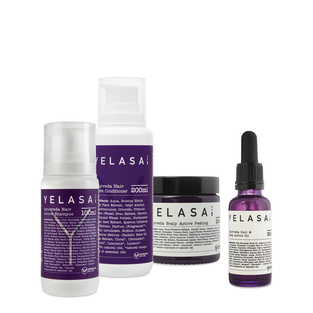 Set per la cura dei capelli grassi (capelli lunghi)