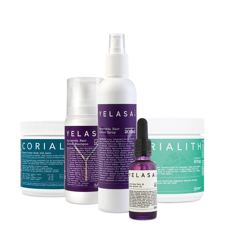 Haarpflege Set bei starker Schuppenflechte, geeignet für kurze Haare von YELASAI