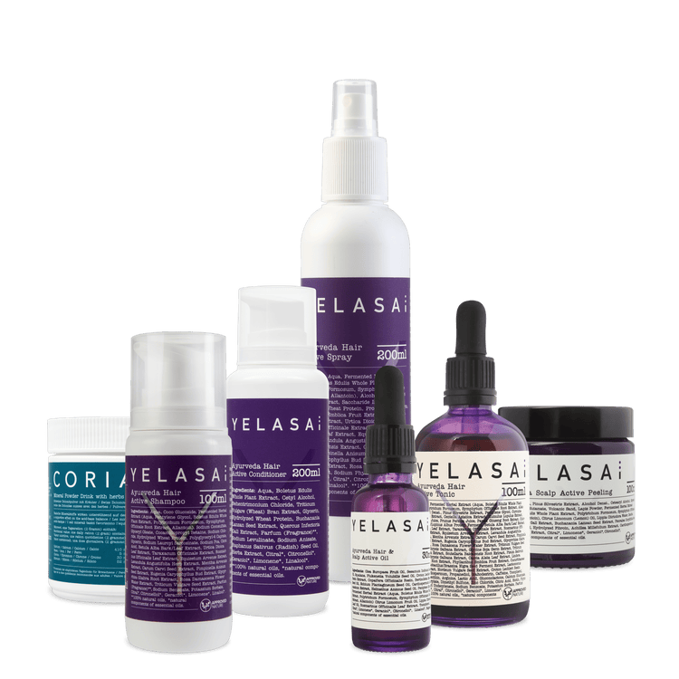 Haarpflege Set auch bei starken Schuppen, geeignet für lange Haare von YELASAI