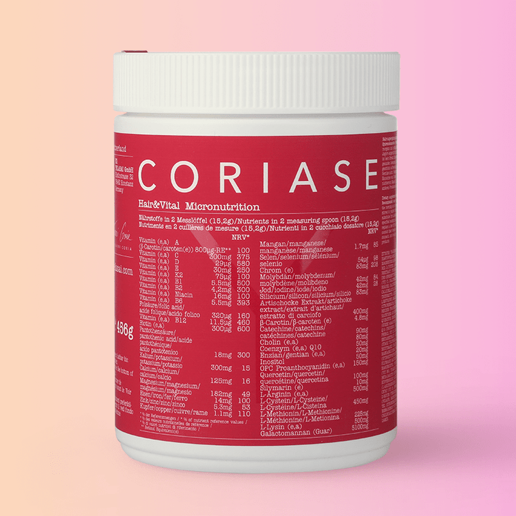 CORIASE Hair&Vital Mikronährstoffe, mit einem Gewicht von 456g pro Dose von YELASAI