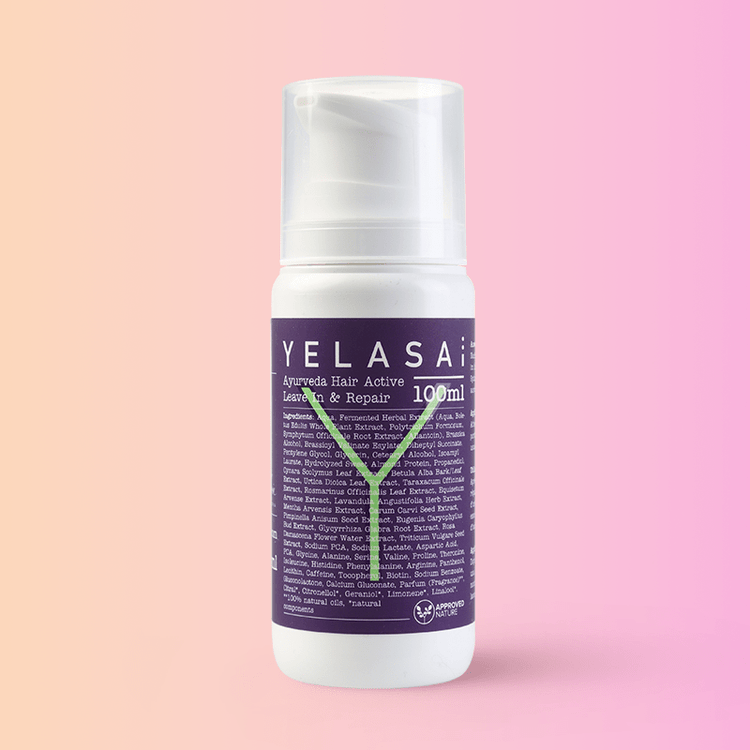 Ayurveda Hair Active Leave In & Repair in der 100ml Pump Flasche von YELASAI