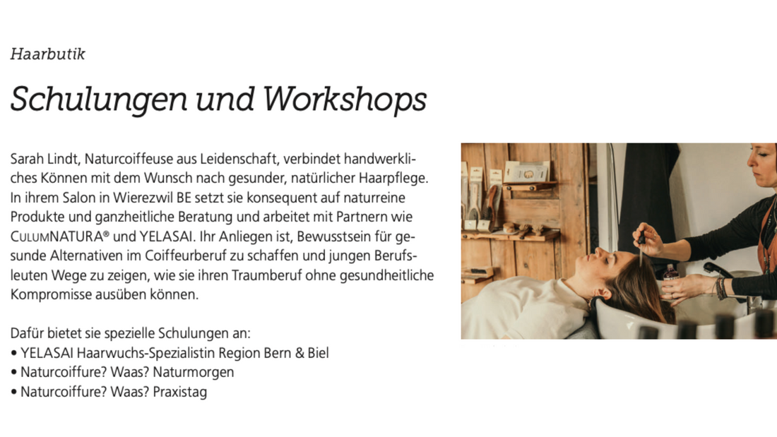 Yelasai Haarwuchs-Spezialistin in der Coiffure Swiss