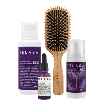 Basic-Set avec brosse à picots en bois (cheveux longs)