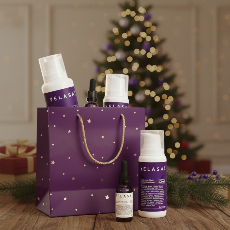 Weihnachtliche Haarpflege-Sets