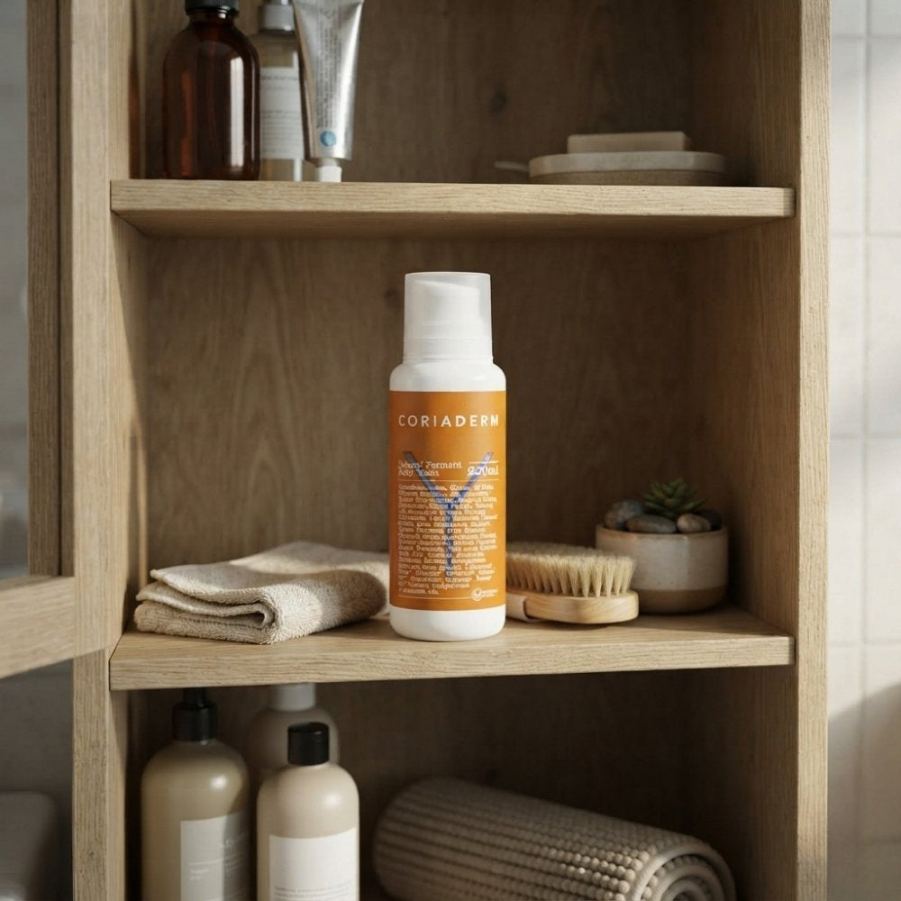 natürliches Duschgel in Schrank