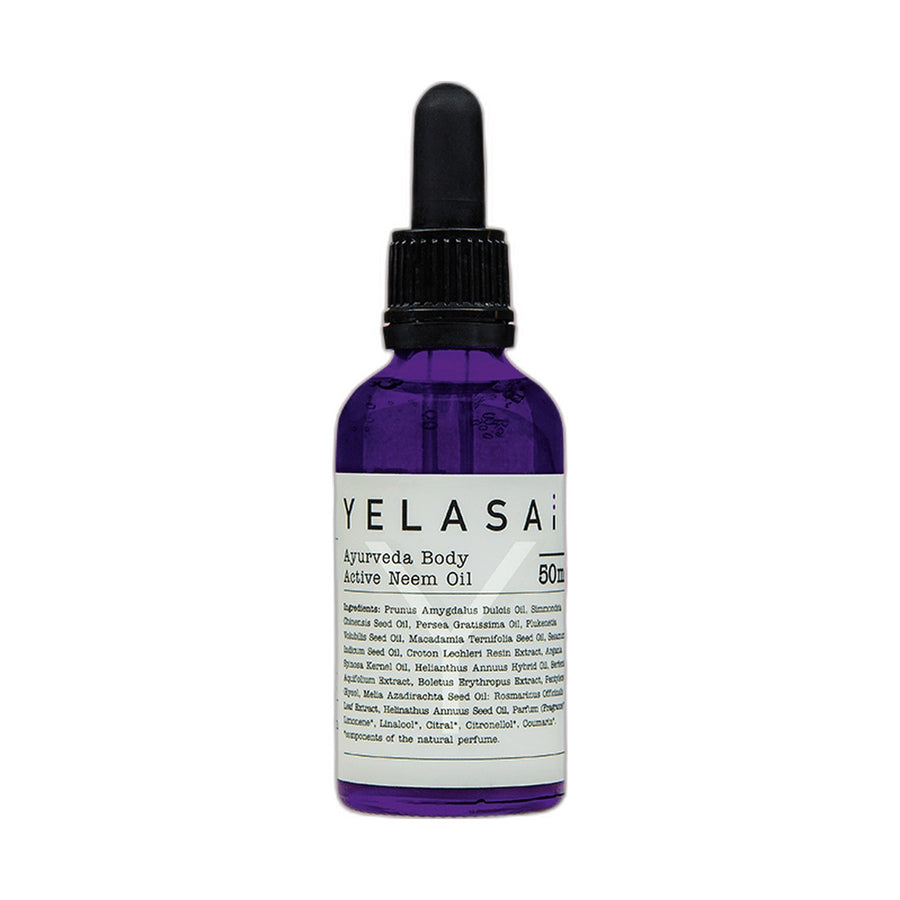 Ayurveda Body Active Neem Oil 50 ml – Pflegeöl für die Haut von YELASAI
