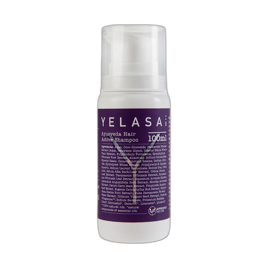Ayurveda Hair Active Shampoo 100 ml – mildes Kopfhautshampoo von YELASAI