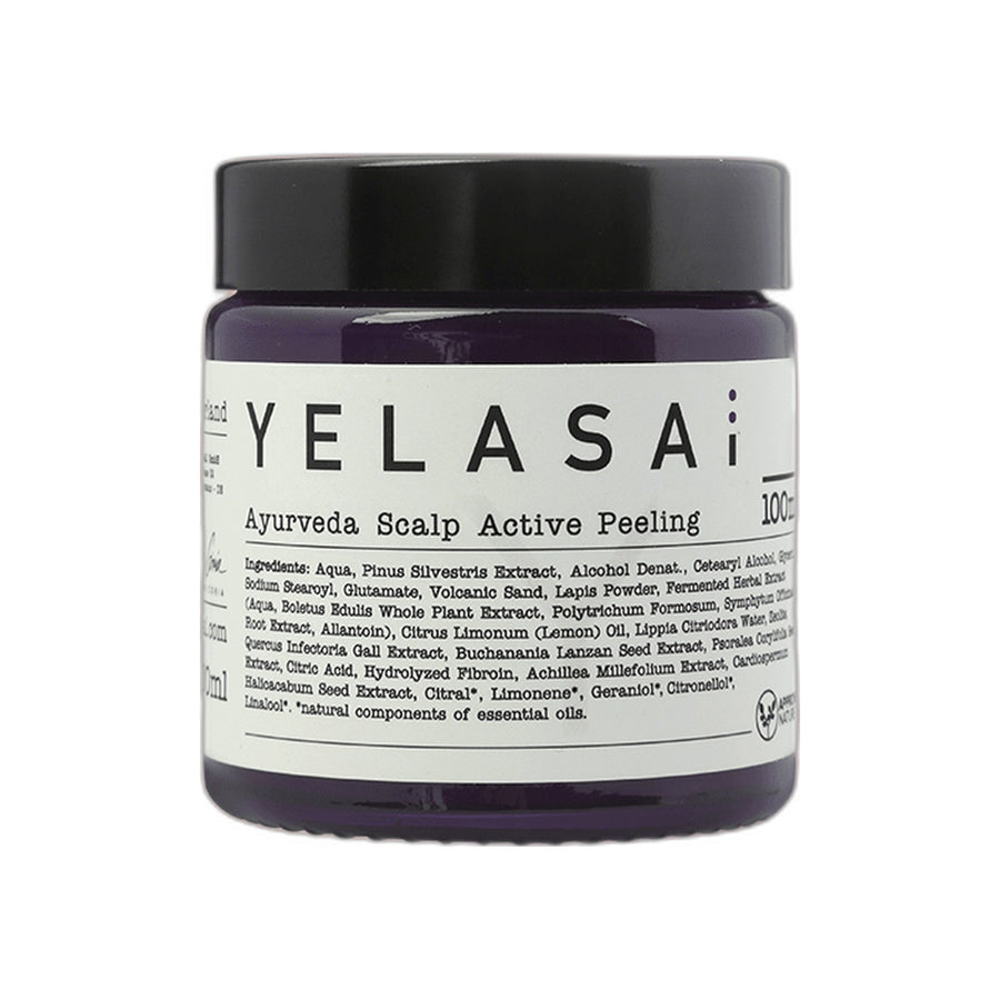 Ayurveda Scalp Active Peeling 100 ml – Kristall-Kopfhautpeeling von YELASAI