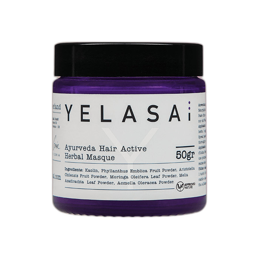 Ayurveda Hair Active Herbal Masque 50 g – ayurvedisches Kräuterpulver von YELASAI