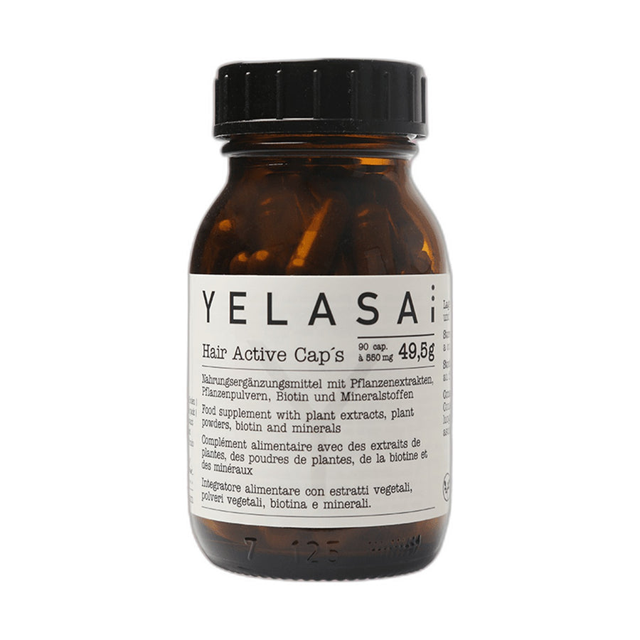 Hair Active Caps – 90 Kräuterkapseln mit Biotin, Zink und Selen von YELASAI