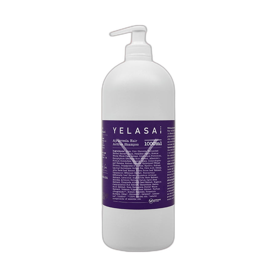 Ayurveda Hair Active Shampoo 1000 ml – Grossgebinde für Salon und Familie von YELASAI