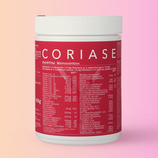 CORIASE Hair&Vital Mikronährstoffe, mit einem Gewicht von 456g pro Dose von YELASAI